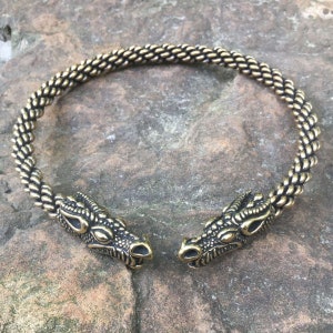 Celtic Dragon Neck Torc - Celtic Braided Necklace - Made in the USA