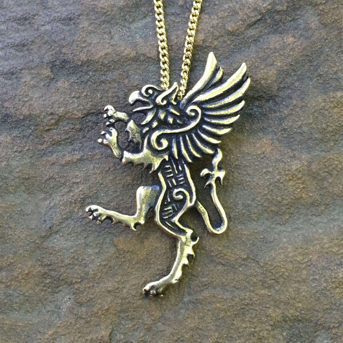 Griffin Pendant - Etsy