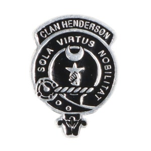 Henderson Clan Crest Pewter Mini Badge/Pin