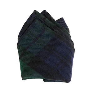 Tartan Pocket Squares - Wool-Free Poly/Viscose