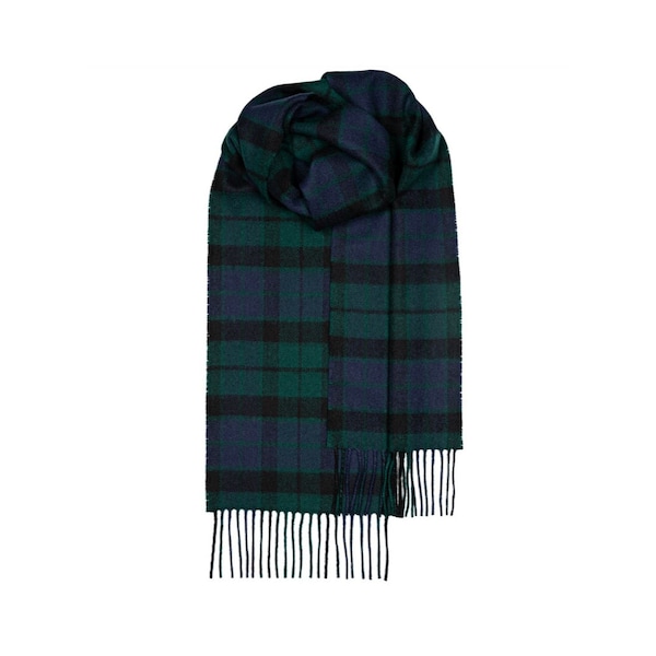 MacKay Modern Tartan Lambswool Scarf - Made in Scotland - In Stock and Ready to Ship!