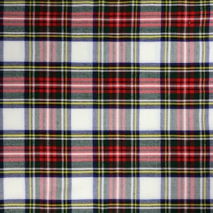 Stewart Dress Modern Tartan - Homespun Wool Blend Tartan Fabric - Machine Washable