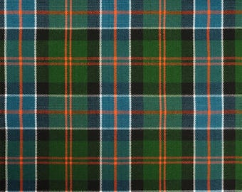 Sinclair Hunting Ancient Tartan Fabric Remnant – Homespun Plaid Scrap – Sewing, Quilting, Craft Fabric