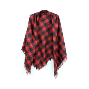 Scottish Tartan Shawl - Spring Weight Tartan Woven in Scotland - The Celtic Croft