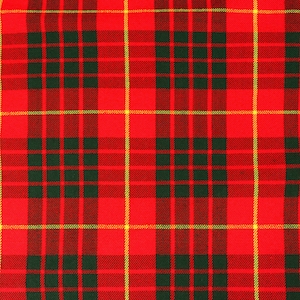 Cameron Modern Tartan - Homespun Wool Blend Tartan Fabric - Machine Washable