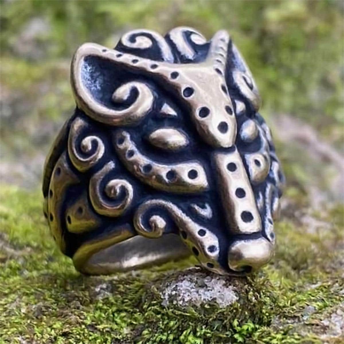 Celtic Wolf Ring - Bronze or Silver