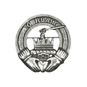 O&#39;Rourke (O&#39;Ruairc) Irish Family Crest Cap Badge/Brooch - Made in Scotland