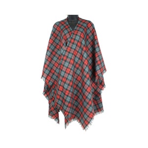 Tartan Ruana - Spring Weight Premium Wool Tartan - Made in Scotland - Shipped from the USA - The Celtic Croft