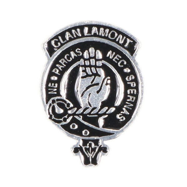 Lamont Clan Crest Pewter Mini Badge/Pin