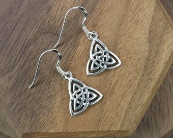 Trinity Knot Earrings - Triquetra - Trefoil Knot - The Celtic Croft