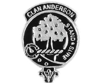 Mini insigne/épinglette en étain écusson du clan Anderson