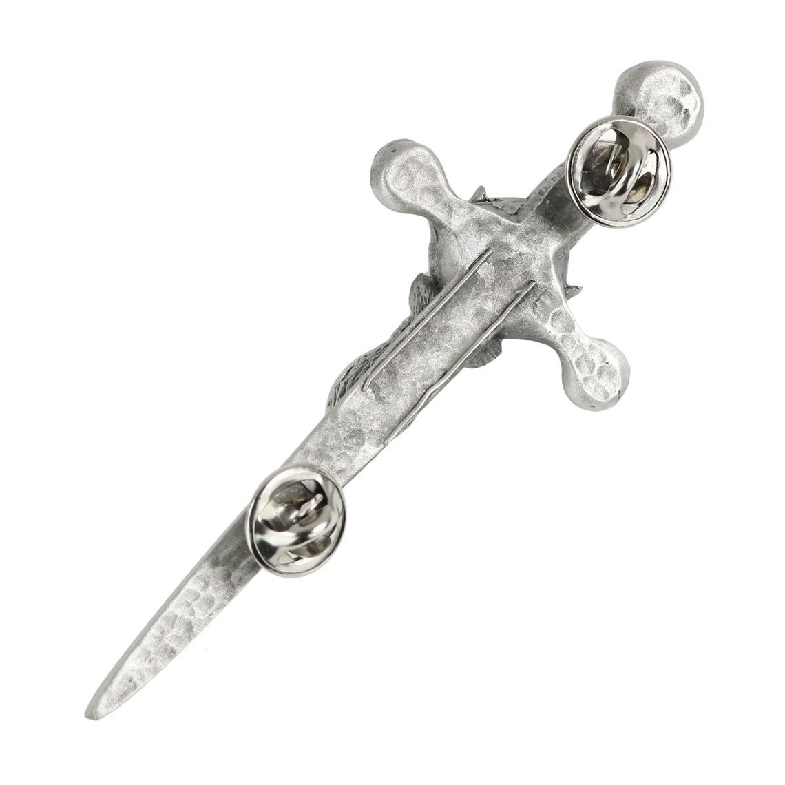 Stag Head Kilt Pin With Antique Finish - Brass Highland Dress Accessory