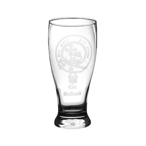 Verre à Pilsner 19 oz avec écusson du clan écossais