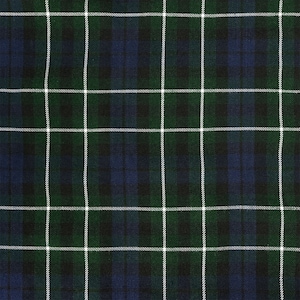 Graham of Montrose Modern Tartan - Homespun Wool Blend Tartan Fabric - Machine Washable