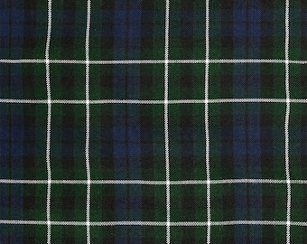 Graham of Montrose Modern Tartan - Homespun Wool Blend Tartan Fabric - Machine Washable