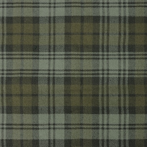 Black Watch (Campbell) Weathered Tartan - Homespun Wool Blend Tartan Fabric -  Machine Washable