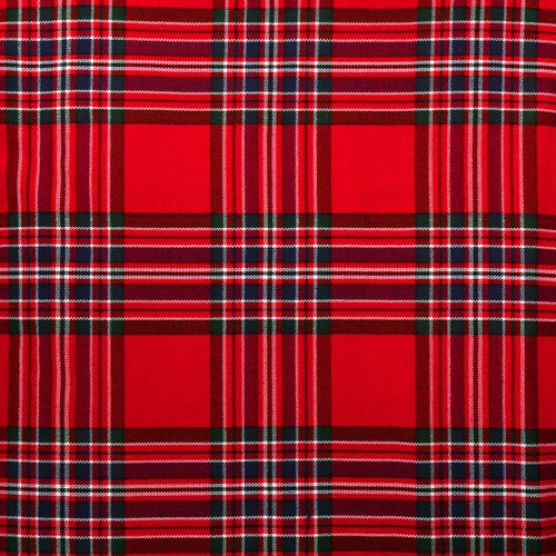 Macfarlane Modern Tartan Homespun Wool Blend Tartan Fabric Etsy