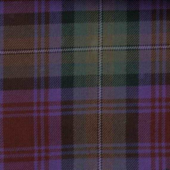 Isle of Skye Tartan Fabric Remnant – Poly Viscose Plaid Scrap – Sewing, Quilting, Craft Fabric