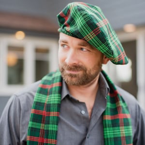 Murray of Atholl Modern Tartan Vintage Leaves Hawaiian Shirt
