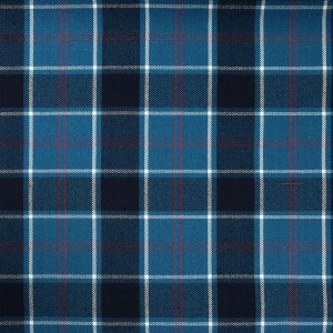 U.S. Navy (Edzell) Tartan - Homespun Wool Blend Tartan Fabric - Machine Washable