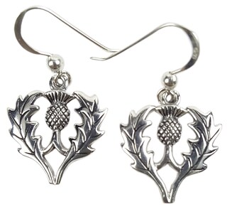 DAYLINLOVE Collana Cardo Scozzese Argento 925 Con Ciondolo Cuore Abalone - Gioiello Celtico Per Lei, Regalo San Valentino