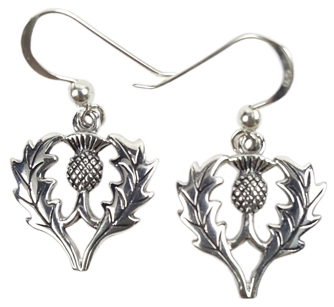DAYLINLOVE Collana Cardo Scozzese Argento 925 Con Ciondolo Cuore Abalone - Gioiello Celtico Per Lei, Regalo San Valentino