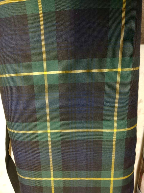 TARTAN WASHABLE POLY VISCOSE FABRIC 11oz MED WEIGHT-LARGE SELECTION-PER METRE
