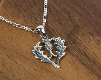 Scottish Thistle Necklace - Thistle Necklace - Thistle Jewelry - Thistle Pendant