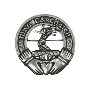 McCarthy (McCarthaigh) Irish Family Crest Cap Badge/Brooch - Made in Scotland