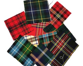 Tartan Swatches - A-L Tartans - Homespun Wool Blend