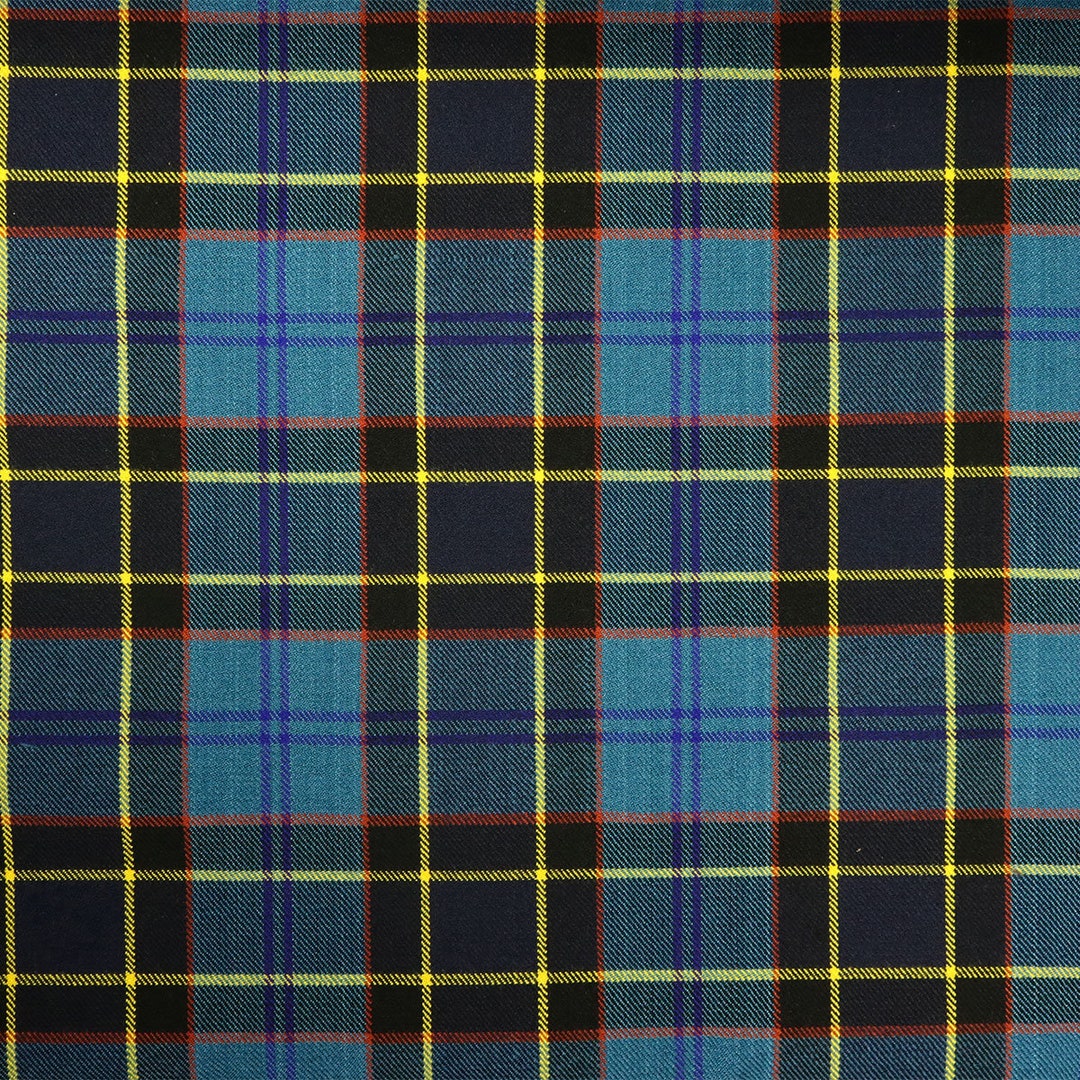 U.S. Air Force Tartan Fabric Remnant – Homespun Plaid Scrap – Sewing ...