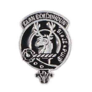 Colquhoun Clan Crest Pewter Mini Badge / Pin