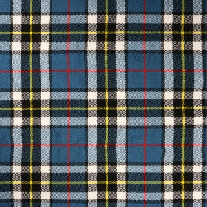 Thomson Dress (Blau) Tartan - Homespun Wollmischung Tartan Stoff - Maschinenwaschbar
