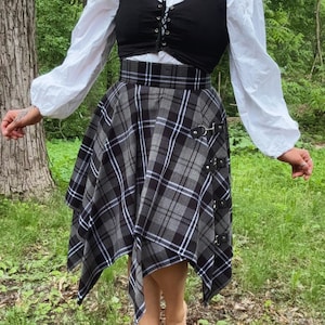 Tartan Fairy Skirt M-Y Tartans -  Homespun Wool Fairy Skirt