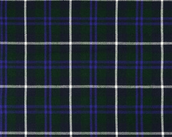 Douglas Modern Tartan - Homespun Wool Blend Tartan Fabric - Machine Washable