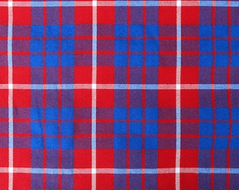 Hamilton Modern Tartan - Homespun Wool Blend Tartan Fabric - Machine Washable