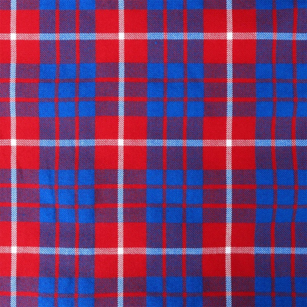 Hamilton Modern Tartan - Homespun Wool Blend Tartan Fabric - Machine Washable