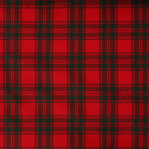 Mac(K)intosh Modern Tartan - Homespun Wool Blend Tartan Fabric - Machine Washable