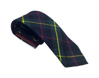 Farquharson Tartan Necktie - Made in Scotland - Premium Wool - In Stock Ready to Ship