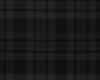 Tela escocesa Black Isle Tartan Homespun, cortada a medida, mezcla de lana, de grosor medio, de 137 cm de ancho.
