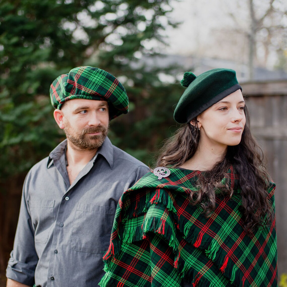 MacLean Hunting Ancient Tartan T-Shirt Half of Me - Cross Style main image 1