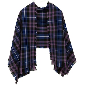 Tartan Scottish Stole - M-Y Tartans - Homespun Wool Blend