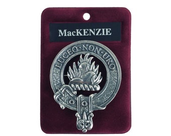 MacKenzie Scottish Clan Crest Pewter Badge Or Kilt Pin – Lead-Free, Made In Scotland