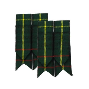 Stewart Hunting Modern Flashes - Homespun Tartan Flashes - Wool Blend Flashes