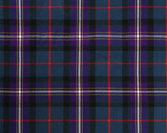 Masonic (Freemason) Tartan - Homespun Wool Blend Tartan Fabric - Machine Washable