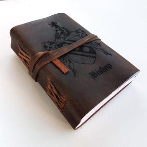Engraved Leather Irish Coat of Arms Journal