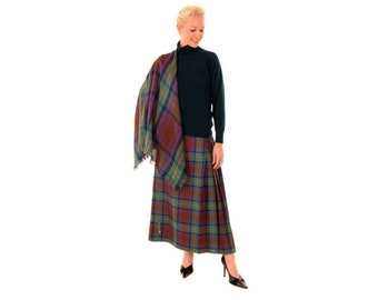 Scottish Tartan Shawl - Light Weight Premium Wool - Woven and Made in Scotland