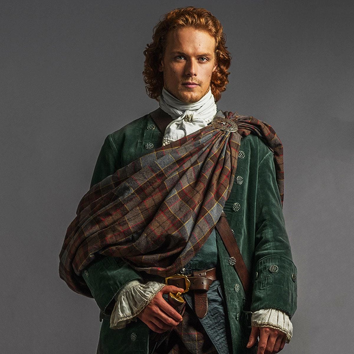 OUTLANDER Jamie Fraser's Wedding Plaid Poly/viscose Tartan - Made