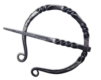 Penannular Brooch - Classic Wrought Iron - Outlander Inspired