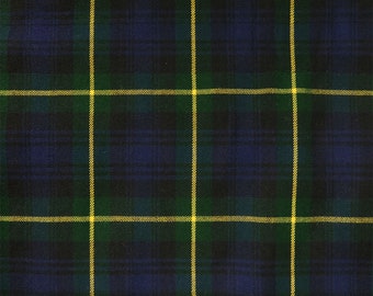 Gordon Modern Tartan - Homespun Wool Blend Tartan Fabric - Machine Washable